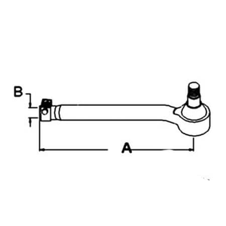 Aftermarket New Fits John Deere Tractor Left Hand Tie Rod End 2140 2750 2950 3040 31 AL39315